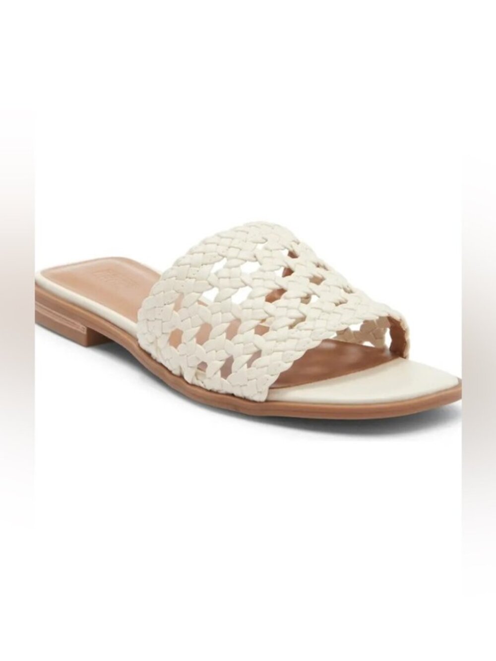 Nordstrom Rack Sheriee Woven Flat Sandals Ivory Vanilla size 9